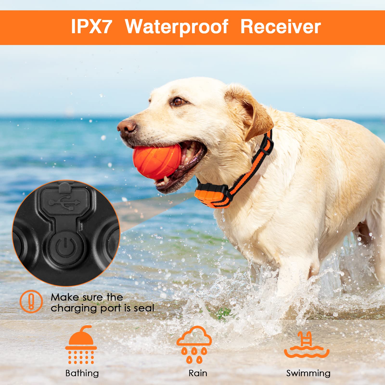 Qpets Dog Training Collar Remote Control Within 500m, 3 Training Modes, Beep, Vibration and Pulse Safe Electric Dog Shock Collar for Training Behavior Command for Doberman, German Shepherd Qpets Dog Training Collar Remote Control Within 500m, 3 Training Modes, Beep, Vibration and Pulse Safe Electric Dog Shock Collar for Training Behavior Command for Doberman, German Shepherd